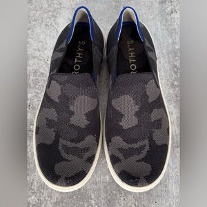Rothy's The Kids Sneaker Gray Camo Recycled Slip On US Kids Size 5.5